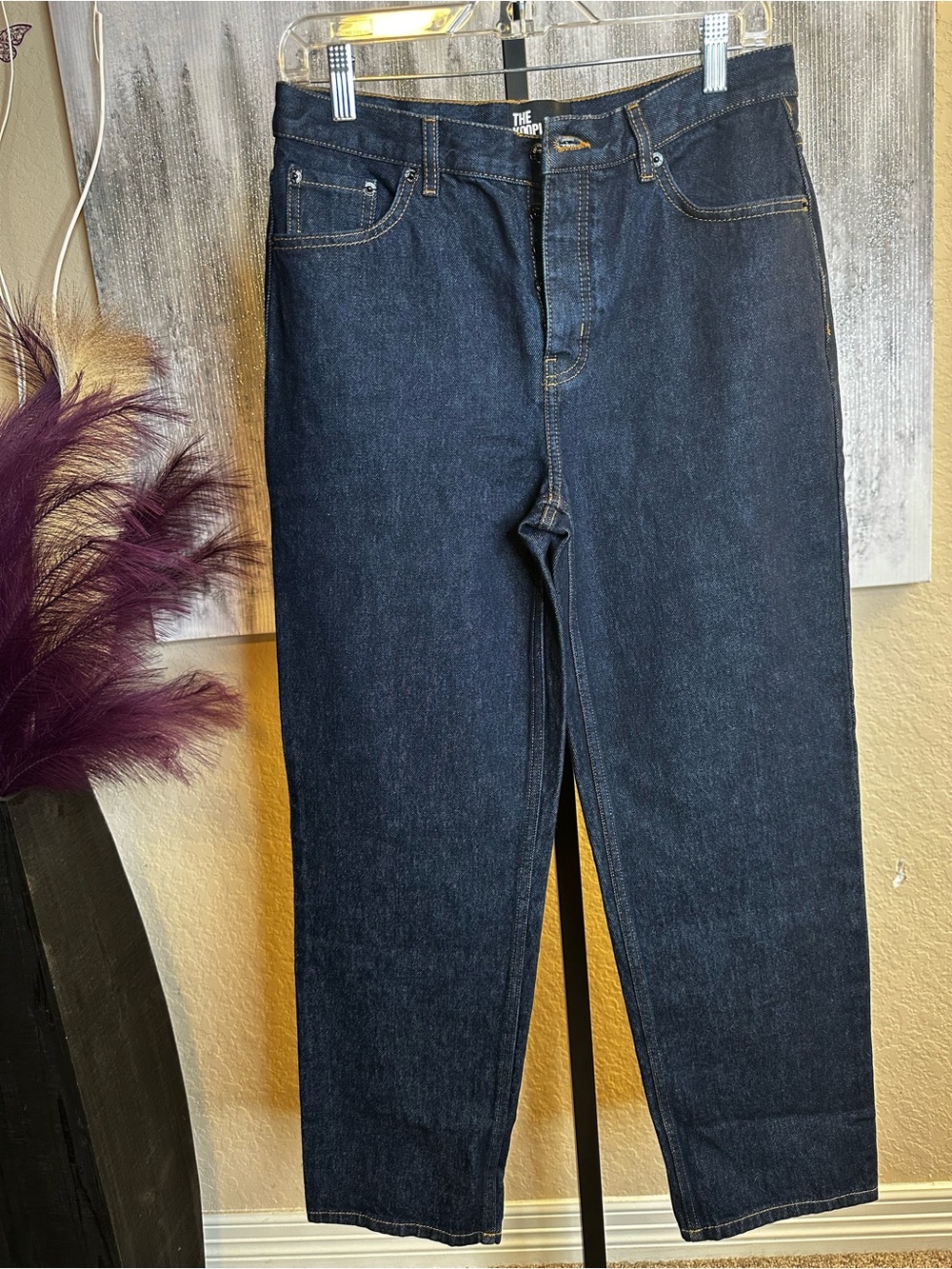The Kooples Men's Dark Blue Straight Jeans